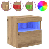 TV Wall Cabinets with LED 2 pcs Artisan Oak 40 x 30 x 40 cm 882974