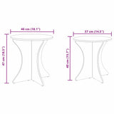 Coffee Table 2 pcs White Solid pine wood 873566