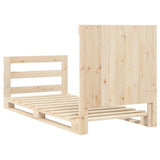 Bed Frame without Mattress with Headboard 90x200 cm Solid Wood 3281556