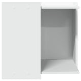 ZNTS Cat Litter Box Enclosure White 53x53x51 cm Engineered Wood 857751