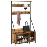 Clothes Rack Old Wood 100 x 41 x 184 cm Engineered Wood 882889