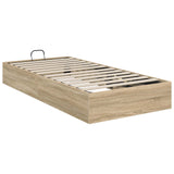 Ottoman Bed Frame Sonoma Oak 203 x 90 x 25 cm Engineered Wood 3409255