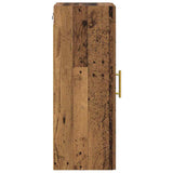 Wall Mounted Cabinet Old Wood 34.5 x 34 x 90 cm 882616