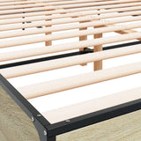 Bed Frame without Mattress Sonoma Oak 160x200 cm 3280008