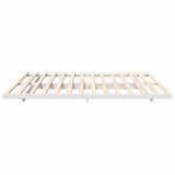 Bed Frame White 180 x 210 cm Solid Pine Wood 873116