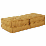 Modular Sofa 2 pcs Yellow 140 x 70 x 36 cm Fabric 3315085