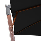 Hanging Garden Parasol with Pole Black 3x3 m Solid Fir Wood 313778