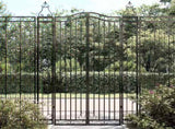 Garden Gate Black 121x8x200 cm Wrought Iron 363434