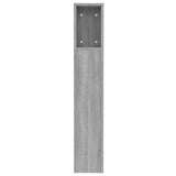 Headboard Cabinet Grey sonoma Engineered wood 120 cm 817268
