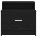 ZNTS Bedside Cabinets with Drawer 2 pcs Black Oak 51x31x47 cm 858671