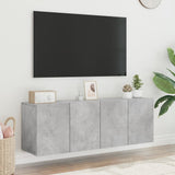 TV Cabinets Wall-mounted 2 pcs Concrete Grey 60x30x41 cm 836945