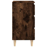 Bed Cabinet Set of 2 Smoked oak 813135