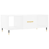 Coffee Table White 102x50x40 cm Engineered Wood 829276