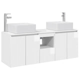 Bathroom Cabinet Set 3 pcs High Gloss White 49.5 x 41 x 63 cm 3405641