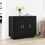 Sideboard Black Oak 92 x 35 x 75 cm Engineered Wood 862750