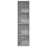 Bookcase Concrete Grey 40x30x152 cm Engineered Wood 857879
