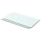 Shelves 2 pcs Panel Glass Clear 50x20 cm 3051559