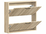 Wall-Mounted Shoe Cabinet HAARLEM 71 x 17 x 86 cm Sonoma Oak 896857