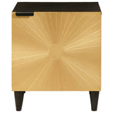 Bedside Cabinet Black and Gold 40 x 33.5 x 46 cm 4017824