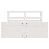 Bed Frame with Headboard without Mattress White 120x190 cm Small Double 3306010
