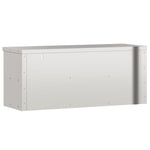 ZNTS Kitchen Wall Cabinet with Shelf Stainless Steel 376445