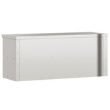 ZNTS Kitchen Wall Cabinet with Shelf Stainless Steel 376445