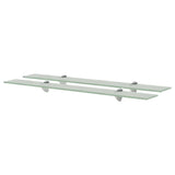 Floating Shelves 2 pcs Glass 80x20 cm 8 mm 3051539