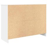 Sideboard with Drawer White 101x35x76 cm Engineered Wood 861562