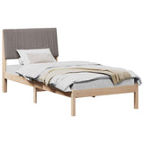 Bed Frame with Headboard Brown 90 x 190 cm Solid Pine Wood 878927