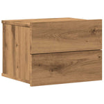 ZNTS Wall-mounted Bedside Cabinet Artisan Oak 40x32x30 cm 855946