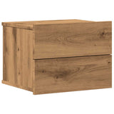 ZNTS Wall-mounted Bedside Cabinet Artisan Oak 40x32x30 cm 855946