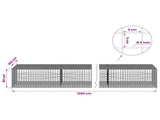 Gabion with 5 mm Wire and 5x5 cm Mesh 1200x100x50 cm 3464346