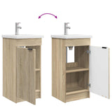 Bathroom Vanity with Sink Sonoma Oak 42 x 40 x 84.5 cm 890086
