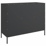 Sideboard Black 100.5x39x79 cm Steel 843090