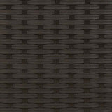 Double Sun Lounger with Canopy and Cushions Black Poly Rattan 365806