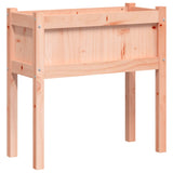 ZNTS Garden Planter with Legs 70x31x70 cm Solid Wood Douglas 837560