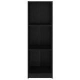 Book Cabinet/Room Divider Black 36x33x110 cm Solid Pinewood 809940