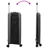 Suitcase Folding Dark grey 50 x 30 x 76 cm ABS Plastic 42006232