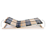Slatted Bed Bases without Mattress 2 pcs with 42 Slats 70x200 cm 3051419