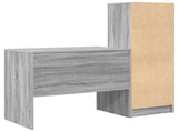 Desk with Drawer with Shelf with Storage 2 pcs Grey Sonoma 3337366