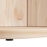 Coffee Table Natural 80 x 39.5 x 33.5 cm Solid pine wood 873520