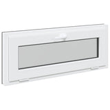 Basement Window RISOR 110 x 40 cm PVC and Glass Anthracite 42047348