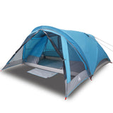 Camping Tent Cabin 4-Person Blue Waterproof 94714