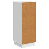 Sideboard High Gloss White 33 x 34.5 x 87 cm Engineered Wood 895289