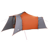 Tipi Tent with Roof Grey and Orange 492 x 492 x 275 cm Taffeta 42000989