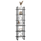 ZNTS Storage Shelf Grey 60x30x210 cm Engineered Wood 806519