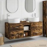 Bathroom Furniture Set 3 pcs Smoked Oak 49.5 x 44.5 x 65.5 cm 3405951