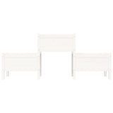 Planter White 178.5x44x75 cm Solid Wood Pine 822248
