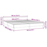 Bed Frame without Mattress White 180x200cm Super King Faux Leather 349901