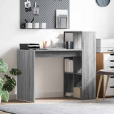 Desk with Shelf Grey Sonoma 108 x 55 x 103.5 cm Engineered Wood 869463